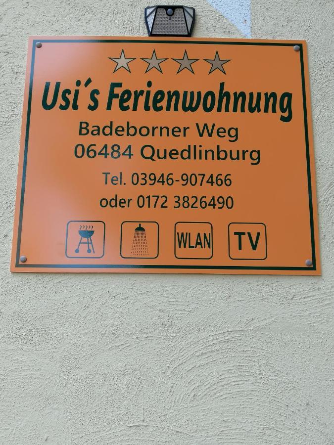 Usis_Ferienwohnung Im Harz Quedlinburg Exteriör bild